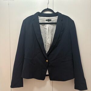 Ann Taylor Navy Blazer with Gold Button